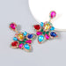 Wholesale Alloy Rhinestone Glass Diamond Earrings JDC-ES-JL666colored rhinestones Earrings ?鹄? color Wholesale Jewelry JoyasDeChina Joyas De China