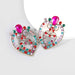 Wholesale Alloy Rhinestone Glass Diamond Earrings JDC-ES-JL689colored rhinestones Earrings ?鹄? color Wholesale Jewelry JoyasDeChina Joyas De China
