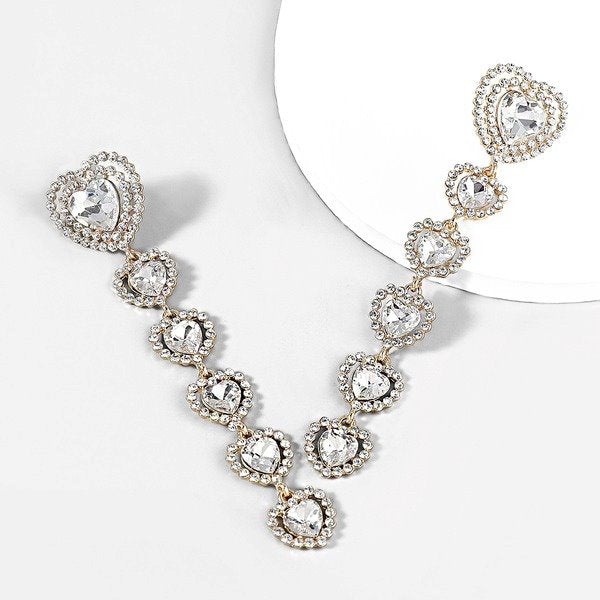 Wholesale Alloy Rhinestone Glass Diamond Earrings JDC-ES-JL749 Earrings 氿乐 Wholesale Jewelry JoyasDeChina Joyas De China