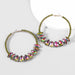 Wholesale Alloy Rhinestone Glass Diamond Round Earrings JDC-ES-JL-026colored rhinestones Earrings ?鹄? color Wholesale Jewelry JoyasDeChina Joyas De China