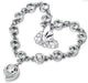 Wholesale Alloy Rhinestone Heart Bracelet JDC-BT-Chuangj002 Bracelet 创爵 silver white Wholesale Jewelry JoyasDeChina Joyas De China