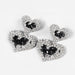 Wholesale alloy rhinestone heart earrings JDC-ES-JL741 Earrings 氿乐 black Wholesale Jewelry JoyasDeChina Joyas De China