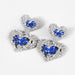 Wholesale alloy rhinestone heart earrings JDC-ES-JL741 Earrings 氿乐 blue Wholesale Jewelry JoyasDeChina Joyas De China