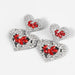 Wholesale alloy rhinestone heart earrings JDC-ES-JL741 Earrings 氿乐 red Wholesale Jewelry JoyasDeChina Joyas De China