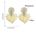 Wholesale Alloy Rhinestone Heart Shape Earrings JDC-ES-JL693 Earrings ?鹄? Wholesale Jewelry JoyasDeChina Joyas De China