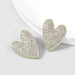 Wholesale alloy rhinestone heart-shaped earrings JDC-ES-JL-018 Earrings ?鹄? Wholesale Jewelry JoyasDeChina Joyas De China