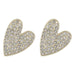 Wholesale alloy rhinestone heart-shaped earrings JDC-ES-JL-018 Earrings ?鹄? Wholesale Jewelry JoyasDeChina Joyas De China