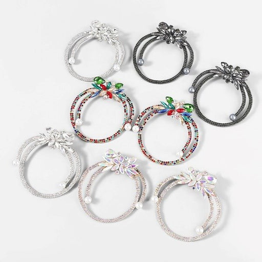 Wholesale Alloy Rhinestone Imitation Pearl Flower Earrings JDC-ES-JL683colored rhinestones Earrings ?鹄? Wholesale Jewelry JoyasDeChina Joyas De China