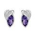 Wholesale alloy Rhinestone leaf earrings JDC-ES-YinX022 Earrings 伊杏 Wholesale Jewelry JoyasDeChina Joyas De China