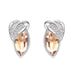 Wholesale alloy Rhinestone leaf earrings JDC-ES-YinX022 Earrings 伊杏 gold Wholesale Jewelry JoyasDeChina Joyas De China