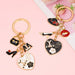 Wholesale alloy rhinestone lipstick perfume high heels key chain MOQ≥10 JDC-KC-yongz002 Keychains 永泽 Wholesale Jewelry JoyasDeChina Joyas De China