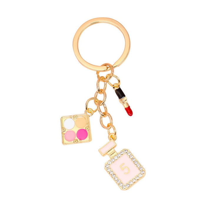 Wholesale alloy rhinestone lipstick perfume high heels key chain MOQ≥10 JDC-KC-yongz002 Keychains 永泽 2 Wholesale Jewelry JoyasDeChina Joyas De China