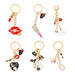 Wholesale alloy rhinestone lipstick perfume high heels key chain MOQ≥10 JDC-KC-yongz002 Keychains 永泽 Wholesale Jewelry JoyasDeChina Joyas De China