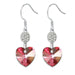 Wholesale alloy Rhinestone love zircon earrings JDC-ES-YinX023 Earrings 伊杏 Wholesale Jewelry JoyasDeChina Joyas De China