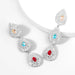 Wholesale Alloy Rhinestone Multilayer Drop Shape Earrings JDC-ES-JL875 Earrings 氿乐 Wholesale Jewelry JoyasDeChina Joyas De China