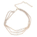 Wholesale Alloy Rhinestone Multilayer Necklace JDC-NE-JL178 Necklaces 氿乐 gold Wholesale Jewelry JoyasDeChina Joyas De China