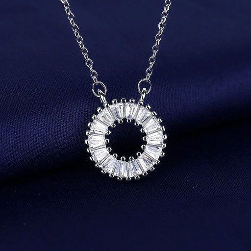 Wholesale alloy Rhinestone necklace Sterling Silver Jewelry JDC-NE-BLX037 NECKLACE 宝来兴 Wholesale Jewelry JoyasDeChina Joyas De China