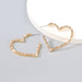 Wholesale Alloy Rhinestone Notch Heart Shaped Earrings JDC-ES-JL-019colored rhinestones Earrings ?鹄? gold Wholesale Jewelry JoyasDeChina Joyas De China