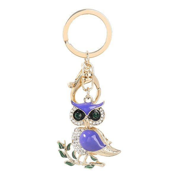 Wholesale Alloy Rhinestone Owl Keychain JDC-KC-JL015 Keychains 氿乐 Wholesale Jewelry JoyasDeChina Joyas De China