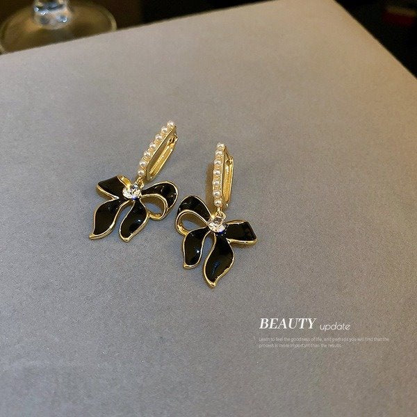 Wholesale Alloy Rhinestone Pearl Earrings JDC-ES-BY139 Earrings 宝钰 Wholesale Jewelry JoyasDeChina Joyas De China