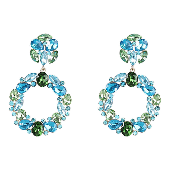 Wholesale Alloy Rhinestone Round Earrings JDC-ES-JL853 Earrings 氿乐 Wholesale Jewelry JoyasDeChina Joyas De China