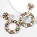 Wholesale Alloy Rhinestone Round Earrings JDC-ES-JL853 Earrings 氿乐 gold color Wholesale Jewelry JoyasDeChina Joyas De China