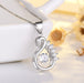 Wholesale alloy Rhinestone smart necklace JDC-NE-QLX018 NECKLACE 巧兰轩 silver Wholesale Jewelry JoyasDeChina Joyas De China