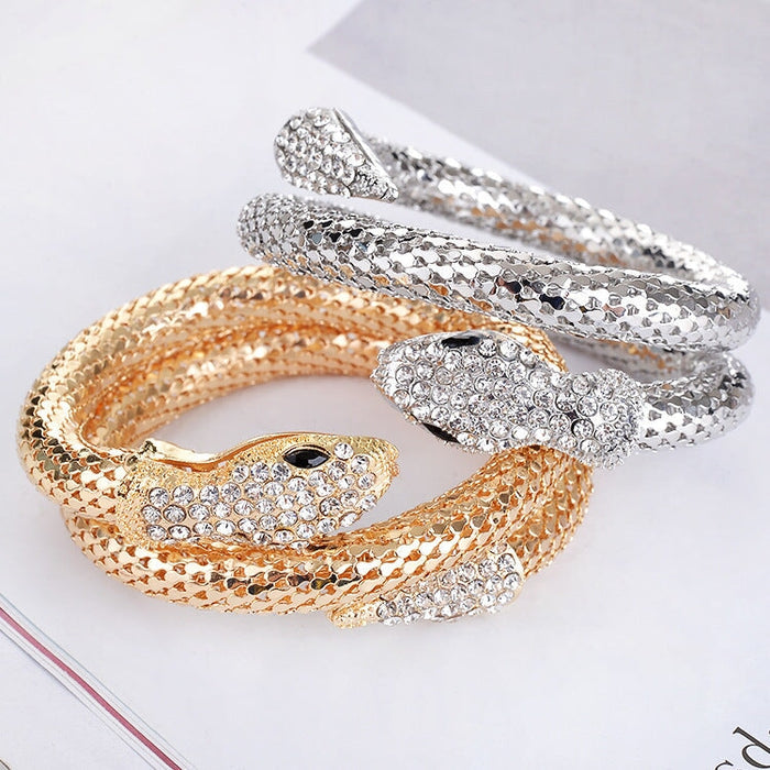 Wholesale Alloy Rhinestone Snake Bracelet JDC-BT-Chuangj007 Bracelet 创爵 Wholesale Jewelry JoyasDeChina Joyas De China
