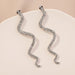 Wholesale Alloy Rhinestone Snake Earrings JDC-ES-NZ087 Earrings 奈珠 Wholesale Jewelry JoyasDeChina Joyas De China