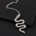 Wholesale alloy Rhinestone snake necklace JDC-NE-NZ036 Necklaces 奈珠 NZ1344baik Wholesale Jewelry JoyasDeChina Joyas De China