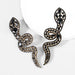 Wholesale Alloy Rhinestone Snake Shape Earrings JDC-ES-JL681colored rhinestones Earrings ?鹄? black Wholesale Jewelry JoyasDeChina Joyas De China