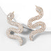 Wholesale Alloy Rhinestone Snake Shape Earrings JDC-ES-JL698 Earrings ?鹄? gold Wholesale Jewelry JoyasDeChina Joyas De China