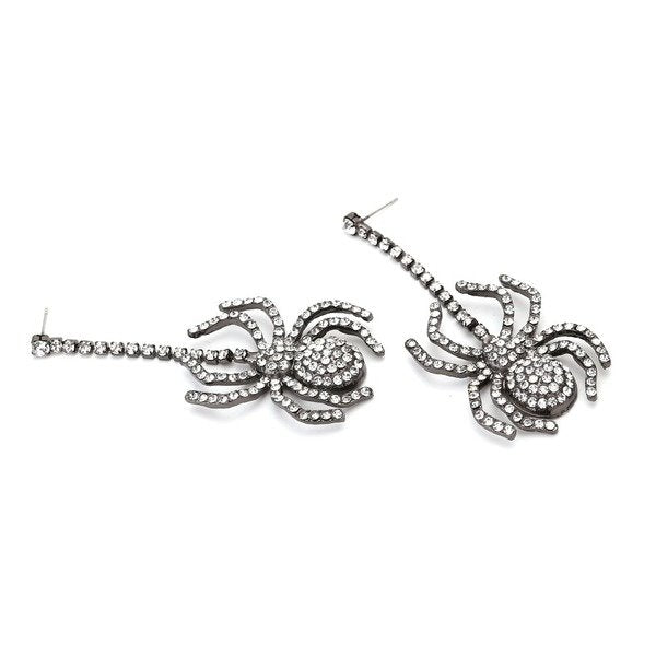Wholesale alloy Rhinestone spider earrings JDC-ES-MY179 Earrings 曼茵 Wholesale Jewelry JoyasDeChina Joyas De China