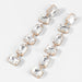 Wholesale Alloy Rhinestone Square Earrings JDC-ES-JL811 Earrings 氿乐 white Wholesale Jewelry JoyasDeChina Joyas De China