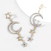 Wholesale Alloy Rhinestone Star and Moon Earrings JDC-ES-JL696colored rhinestones Earrings ?鹄? Wholesale Jewelry JoyasDeChina Joyas De China
