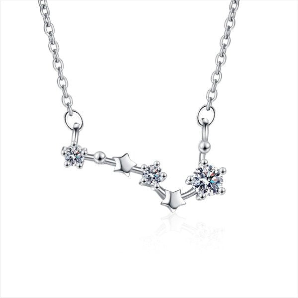 Wholesale alloy Rhinestone star necklace Sterling Silver Jewelry JDC-NE-BLX034 NECKLACE 宝来兴 Wholesale Jewelry JoyasDeChina Joyas De China