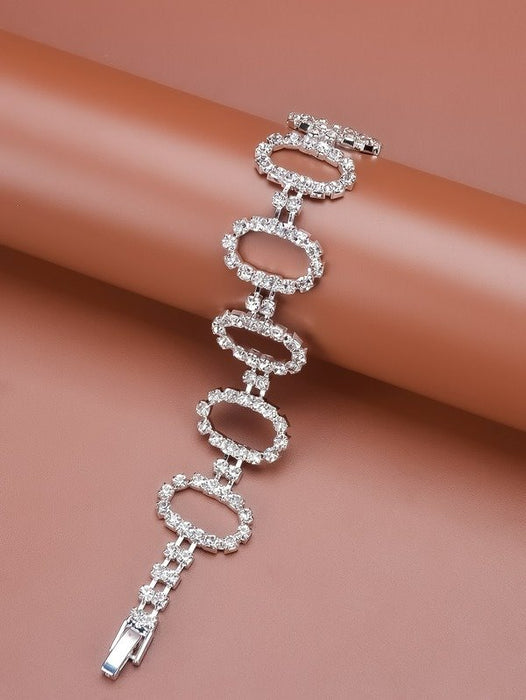 Wholesale alloy rhinestone stitching bracelet JDC-BT-Bis013 Bracelet 碧莎 Wholesale Jewelry JoyasDeChina Joyas De China