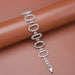Wholesale alloy rhinestone stitching bracelet JDC-BT-Bis013 Bracelet 碧莎 silver Wholesale Jewelry JoyasDeChina Joyas De China