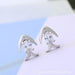 Wholesale alloy Rhinestone-studded fish earrings JDC-ES-YinX019 Earrings 伊杏 Wholesale Jewelry JoyasDeChina Joyas De China