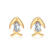 Wholesale alloy Rhinestone-studded fish earrings JDC-ES-YinX019 Earrings 伊杏 rose gold Wholesale Jewelry JoyasDeChina Joyas De China