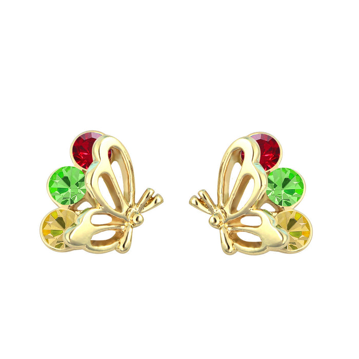 Wholesale alloy Rhinestone-studded zircon earrings JDC-ES-YinX008 Earrings 伊杏 color Wholesale Jewelry JoyasDeChina Joyas De China