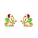 Wholesale alloy Rhinestone-studded zircon earrings JDC-ES-YinX008 Earrings 伊杏 color Wholesale Jewelry JoyasDeChina Joyas De China