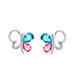 Wholesale alloy Rhinestone-studded zircon earrings JDC-ES-YinX009 Earrings 伊杏 color Wholesale Jewelry JoyasDeChina Joyas De China