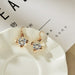 Wholesale alloy Rhinestone-studded zircon earrings JDC-ES-YinX017 Earrings 伊杏 Wholesale Jewelry JoyasDeChina Joyas De China