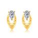 Wholesale alloy Rhinestone-studded zircon earrings JDC-ES-YinX027 Earrings 伊杏 rose gold Wholesale Jewelry JoyasDeChina Joyas De China