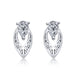 Wholesale alloy Rhinestone-studded zircon earrings JDC-ES-YinX027 Earrings 伊杏 silver Wholesale Jewelry JoyasDeChina Joyas De China