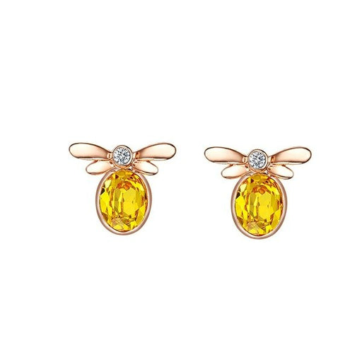Wholesale alloy Rhinestone sweet knot earrings JDC-ES-YinX016 Earrings 伊杏 Wholesale Jewelry JoyasDeChina Joyas De China