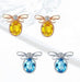 Wholesale alloy Rhinestone sweet knot earrings JDC-ES-YinX016 Earrings 伊杏 red Wholesale Jewelry JoyasDeChina Joyas De China