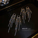 Wholesale alloy rhinestone tassel earrings JDC-ES-BY126 Earrings 宝钰 Wholesale Jewelry JoyasDeChina Joyas De China