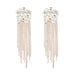 Wholesale Alloy Rhinestone Tassel Earrings JDC-ES-JL940 Earrings 氿乐 gold Wholesale Jewelry JoyasDeChina Joyas De China